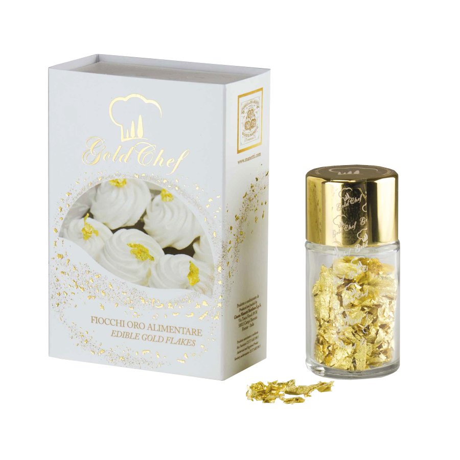 23 Karat Edible Gold Leaf Flakes