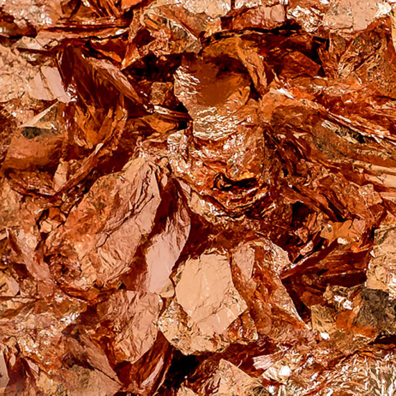 Imitation Metal Leaf Abburstig/Scrap Leaves Copper