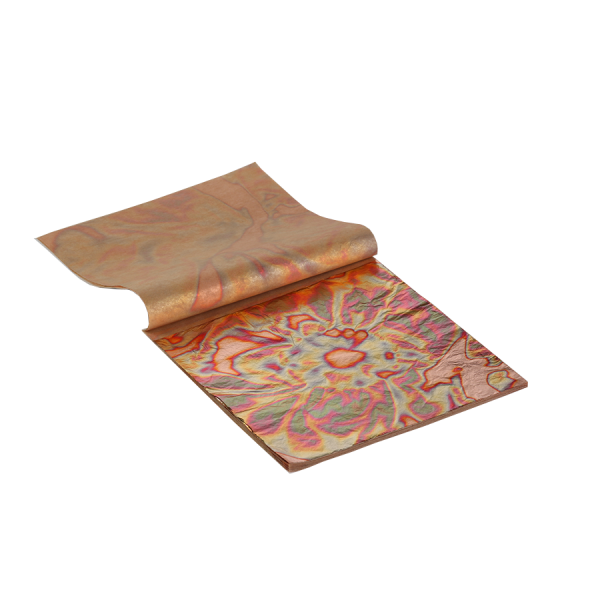 Imitation Variegated Metal Leaf Red - Image 2