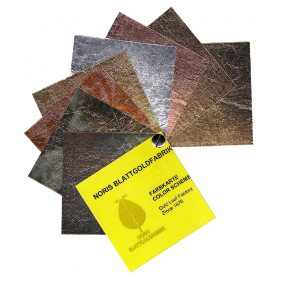 Imitation Gold Metal Leaf Color Chart (Noris)